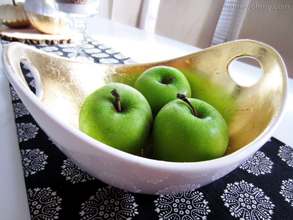 DIY Gold Leaf Serving Bowl