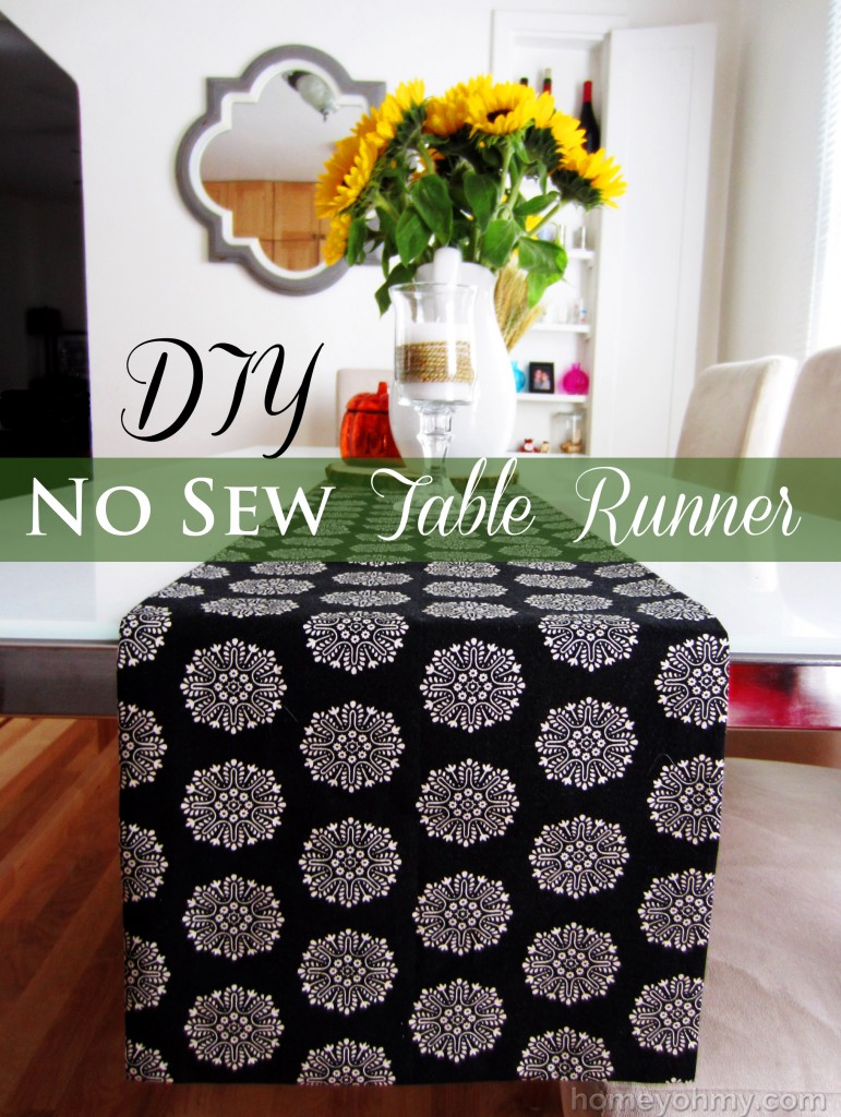 DIY No Sew Table Runner