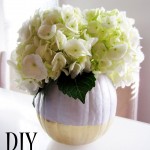 DIY Gold Dipped Pumpkin Vase