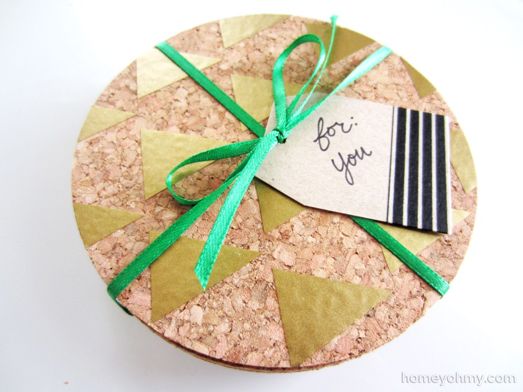 Coasters gift wrapped
