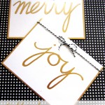 Gold Leaf Holiday Cards- Guest Post at Persia Lou!