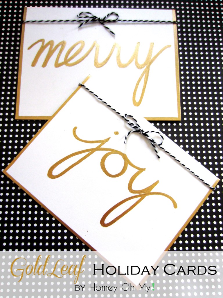 Gold Leaf Holiday Cards