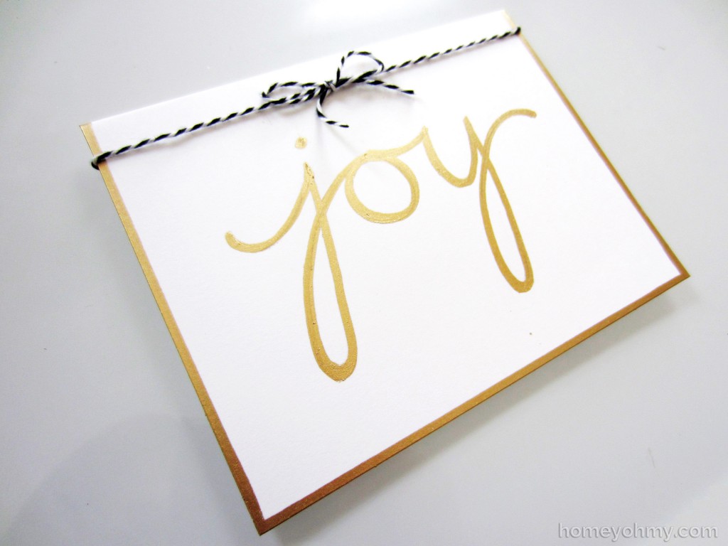 Joy card with bow