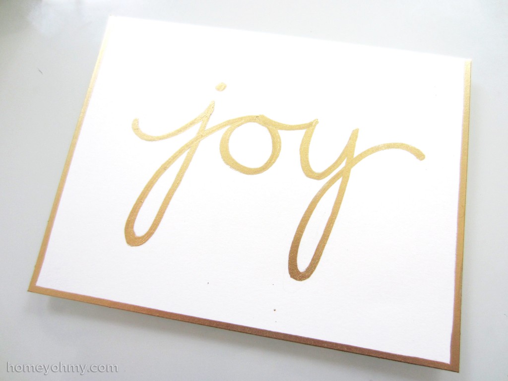 Joy in gold leaf