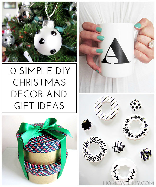 10 Simple DIY Christmas Decor and Gift Ideas