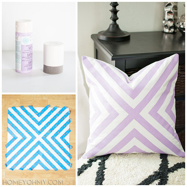 How to paint a pillow cover