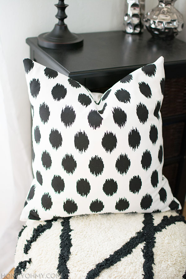 Ikat Polka Dot Pillow