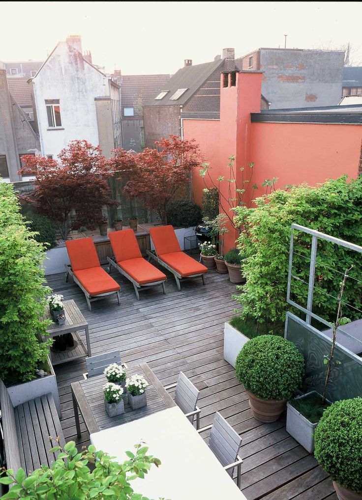 Rooftop patio