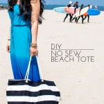 DIY No Sew Beach Tote
