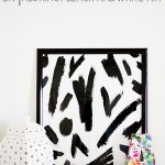 DIY Abstract Black and White Art