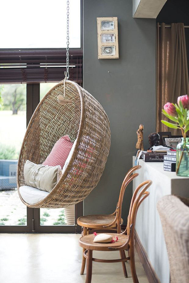 Rattan hanging chair