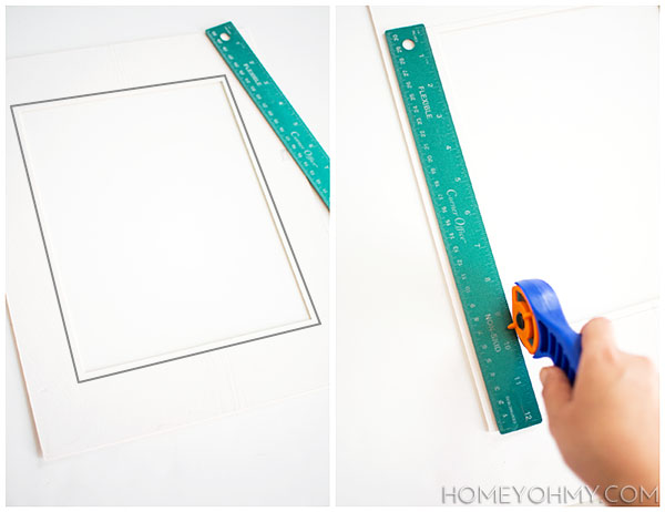 Cutting photo mat