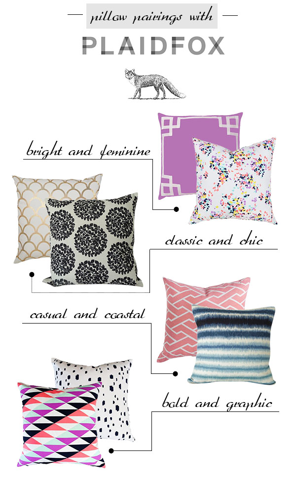 Pillow Pairings with PlaidFox