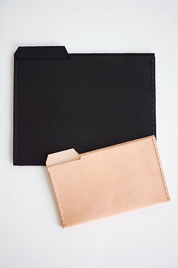 DIY Leather File Folders