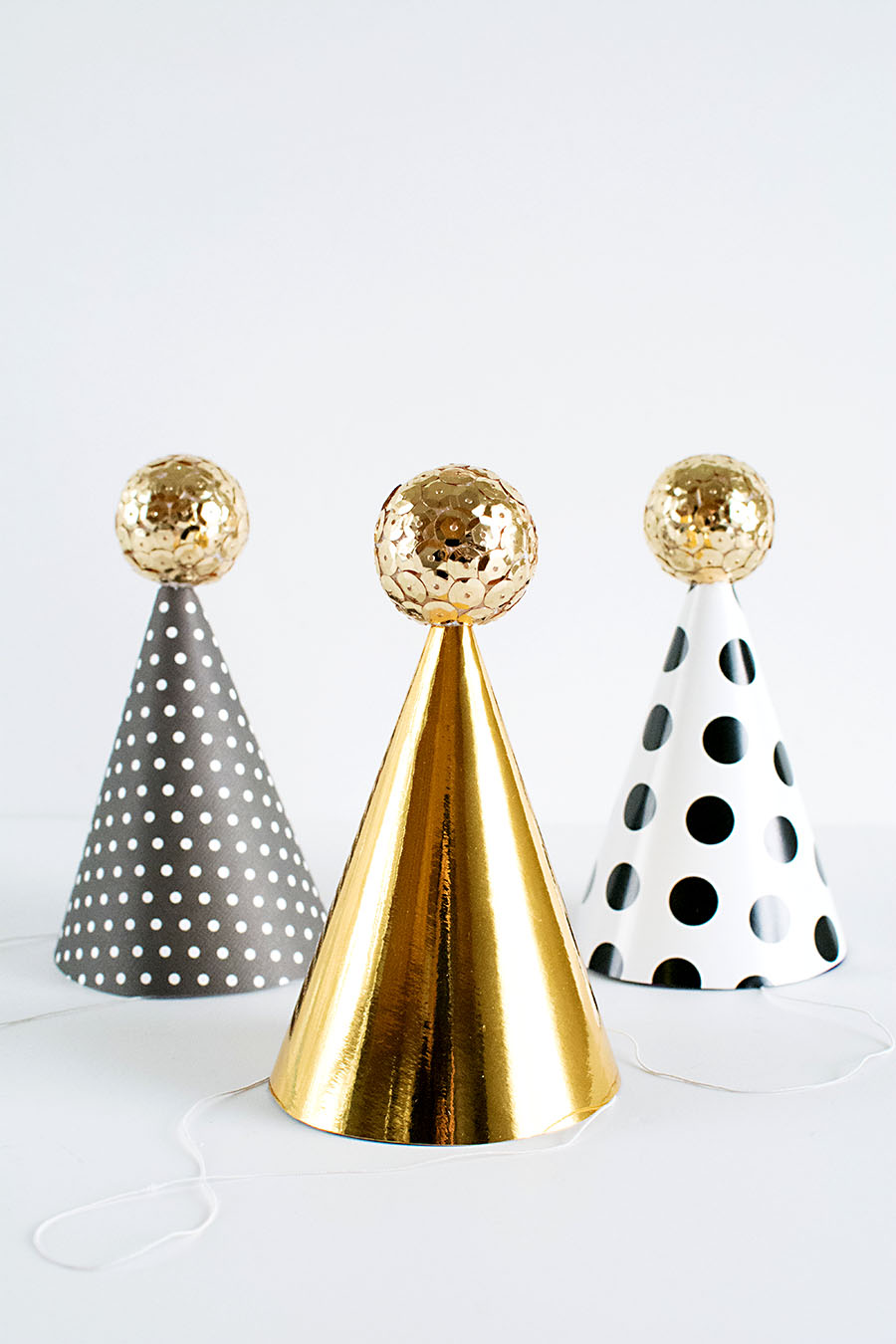 DIY Mini Party Hats for New Year's Eve
