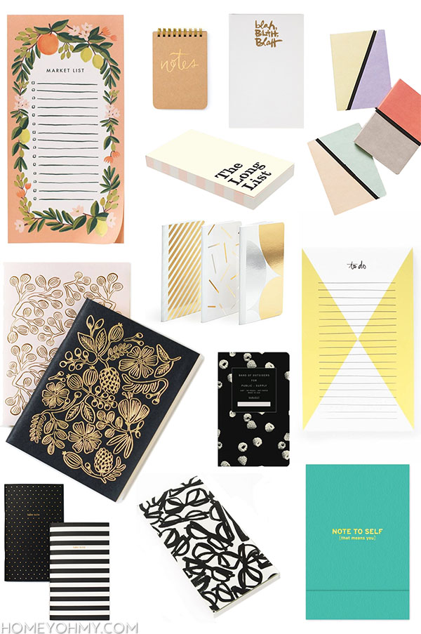 Cute notebooks and notepads
