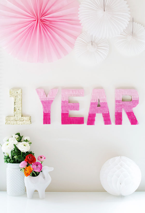 DIY  Pinata Letters