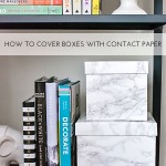 How to Cover Boxes with Contact Paper