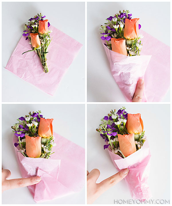 Tissue paper wrapping