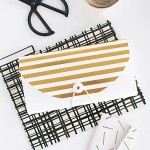 DIY Gold Striped File Folder