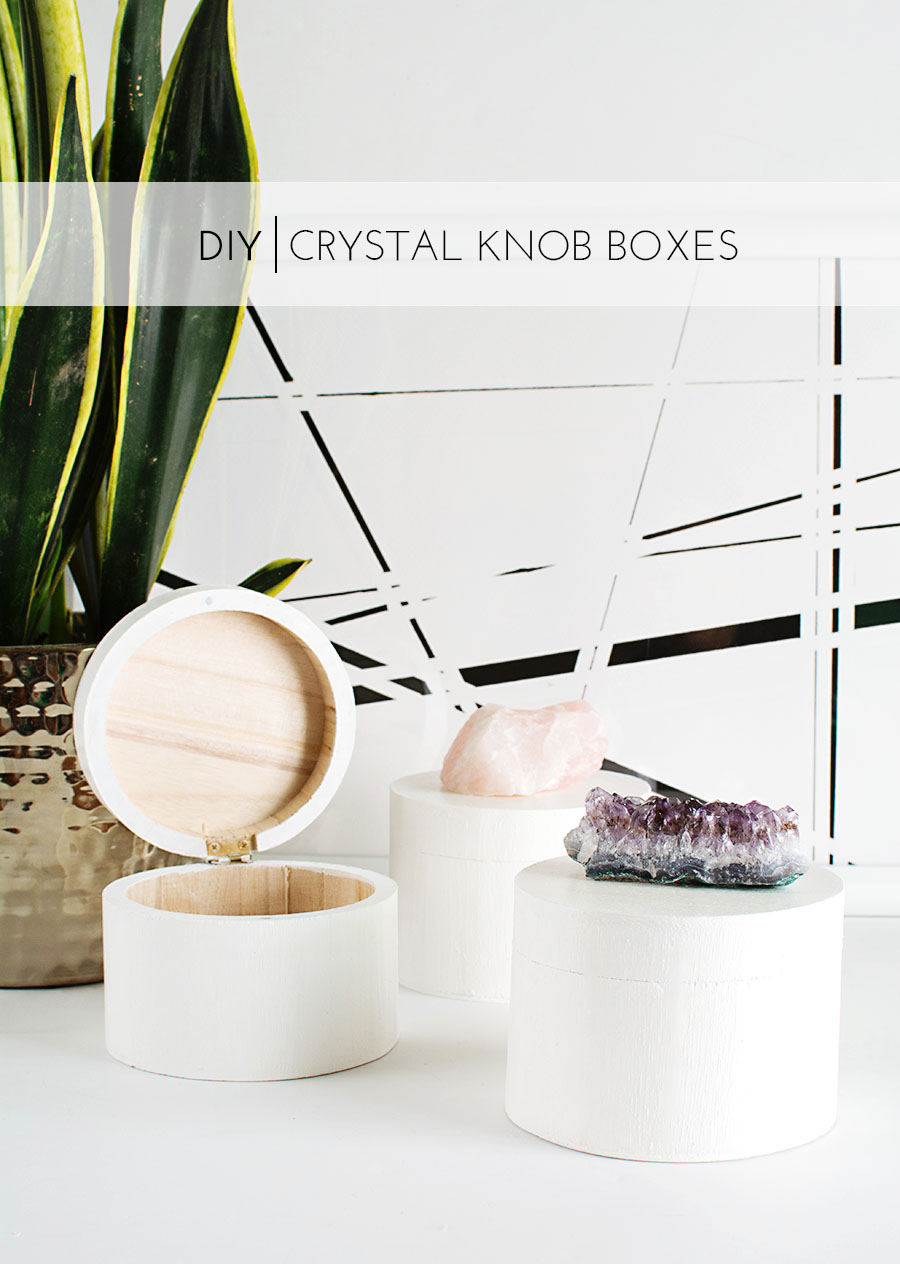 DIY Crystal Knob Boxes
