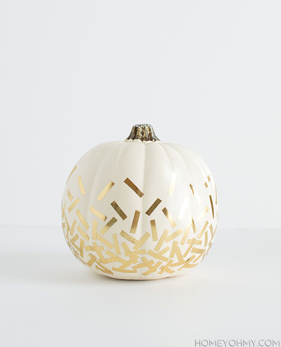 Confetti pumpkin DIY