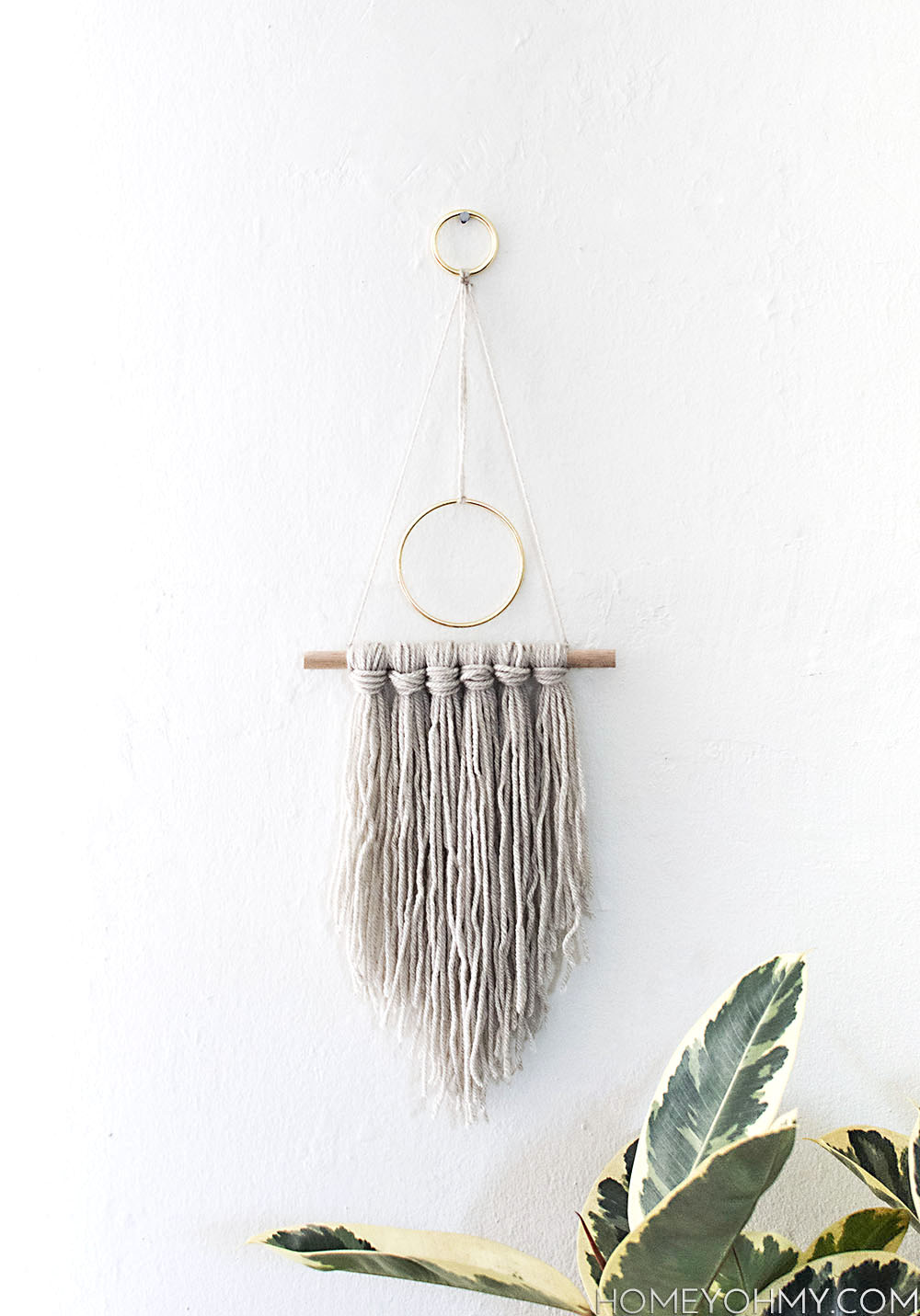 Modern yarn hanging DIY-2