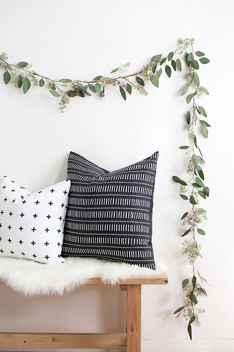 DIY Eucalyptus garland