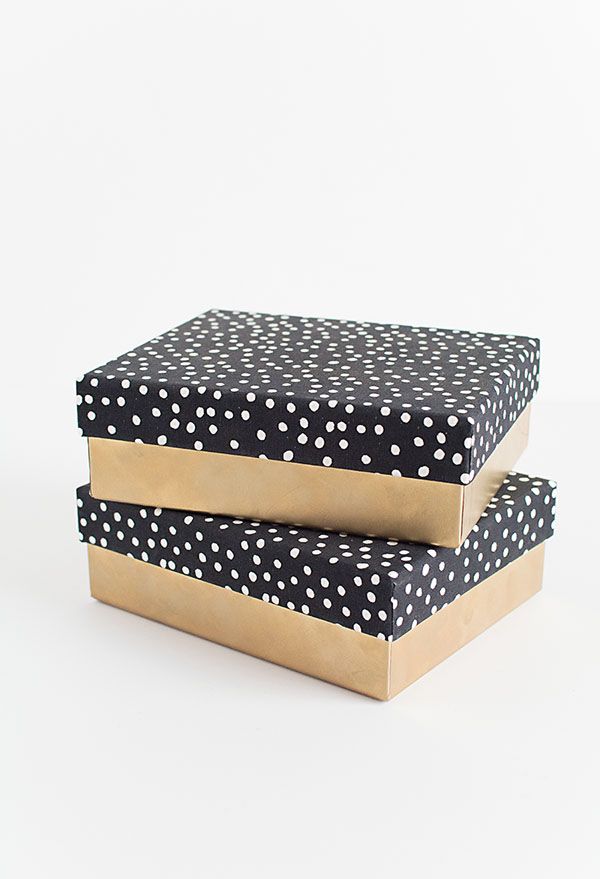 Fabric lid boxes