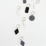DIY Monogram Clay Keychains