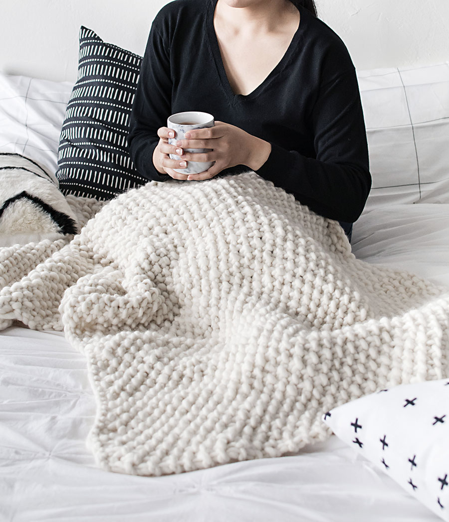 Knitted Wool Blanket