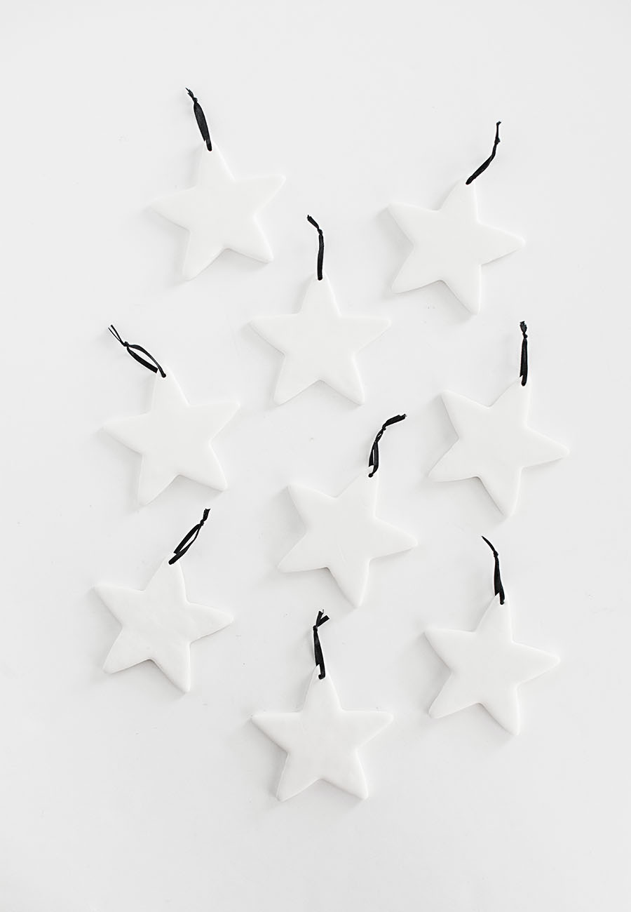 Clay star ornaments DIY