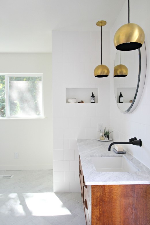 black faucet bathroom