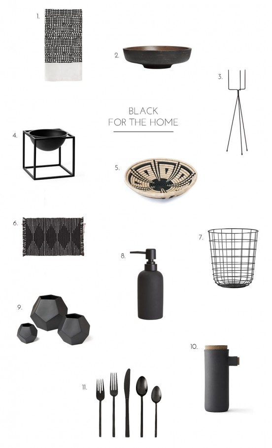 Shop: Black for the Home