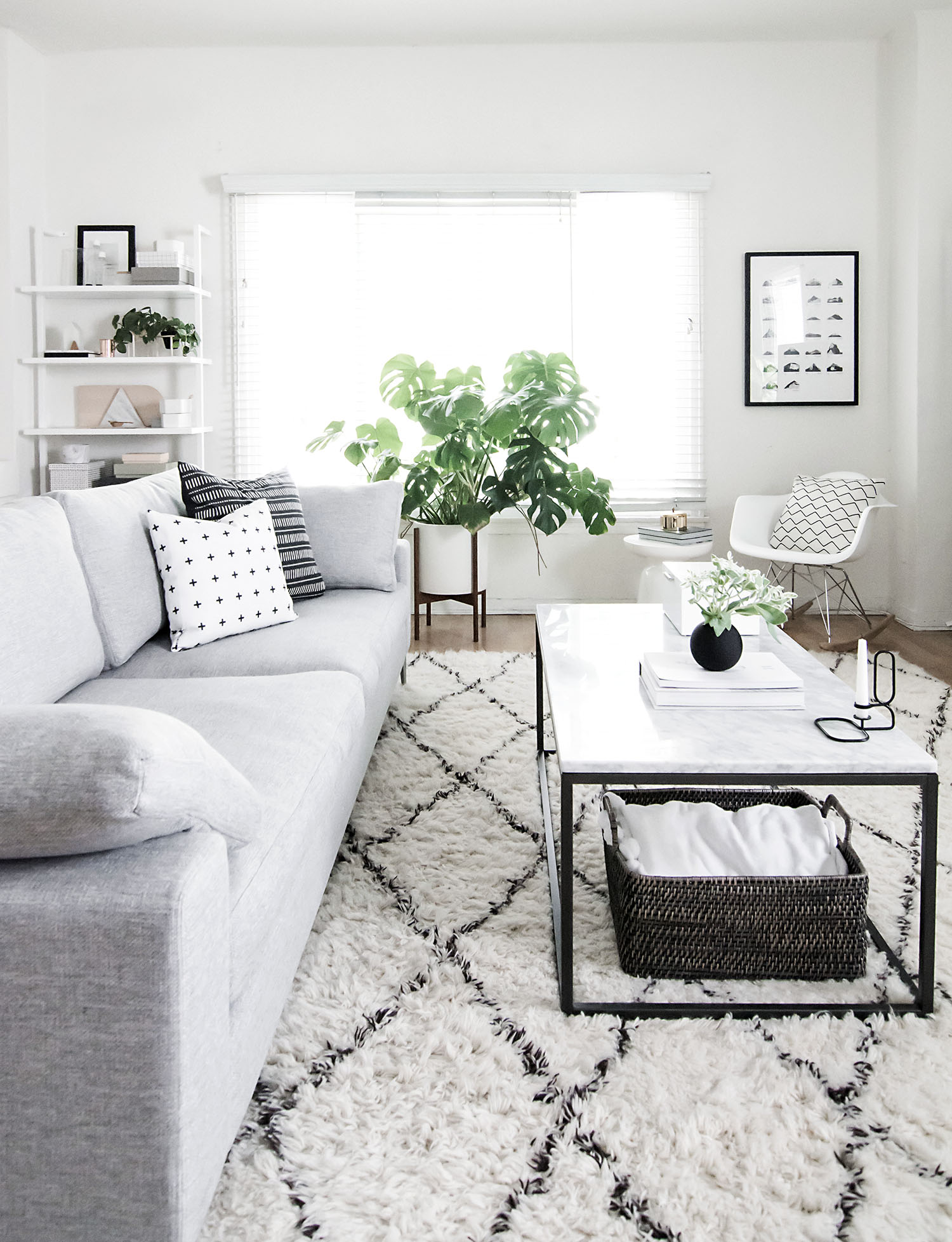 monochrome living room 2