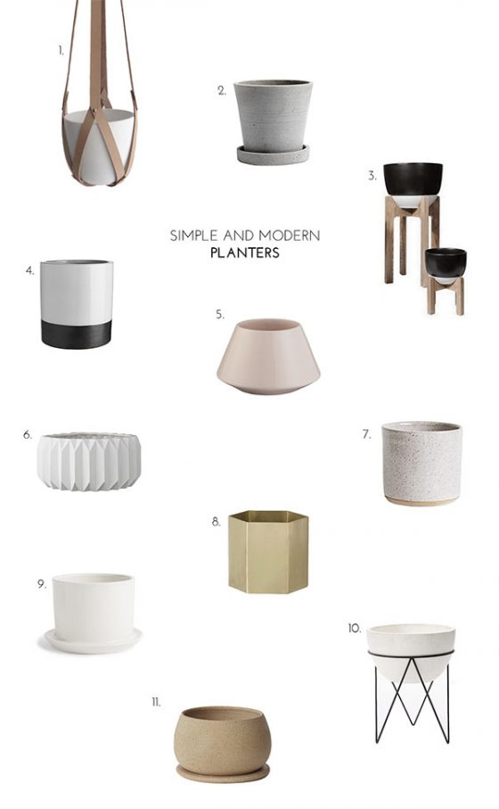 Shop: Simple and Modern Planters