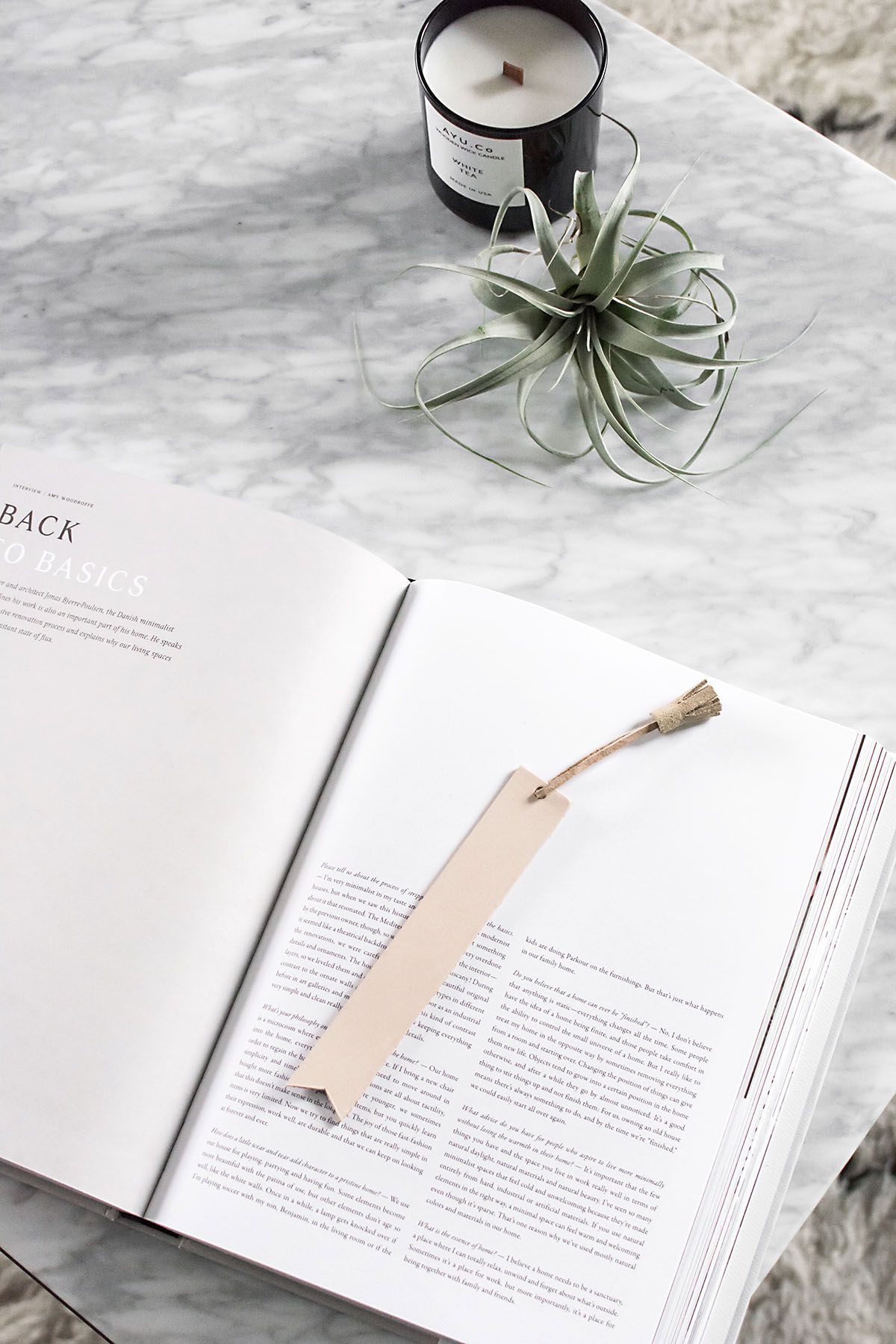 DIY Leather bookmark