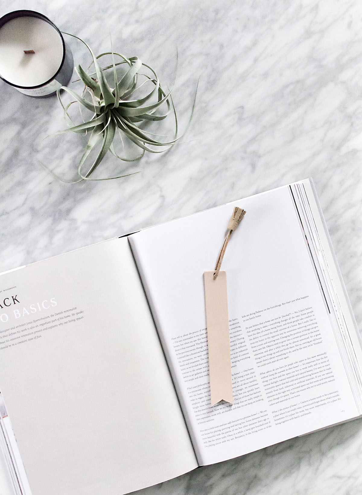 Leather bookmark DIY