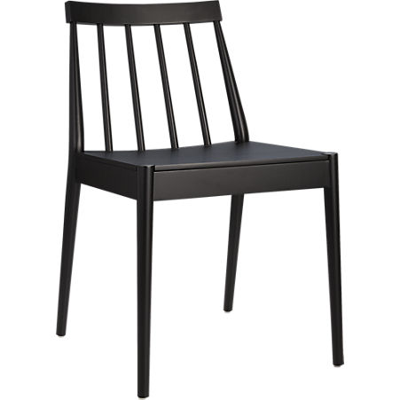 CB2 Hemstad Black Chair