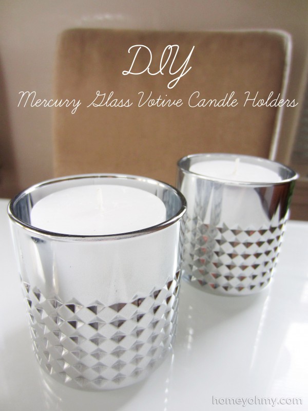 DIY Mercury Glass Votive Candle Holders