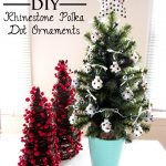 DIY Rhinestone Polka Dot Ornaments