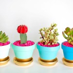 Gold Dipped Plant Pots- Guest Post at PBteen