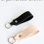 DIY Leather Loop Keychain