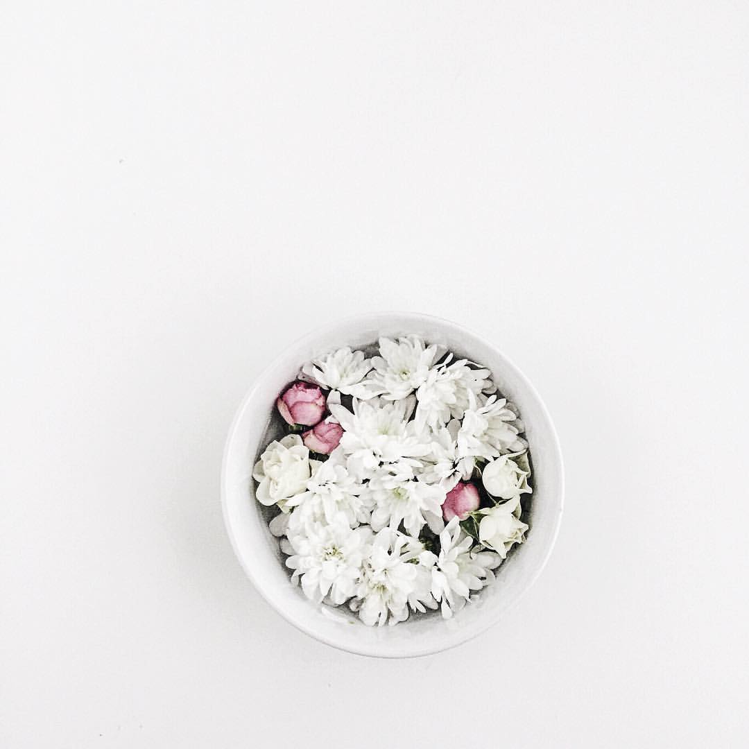 bowl of flowers