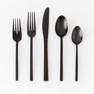 black-flatware